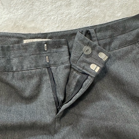 Coldwater Creek Curvy Fit Charcoal Gray Dress Straight-Leg Office Pant - Picture 11 of 13